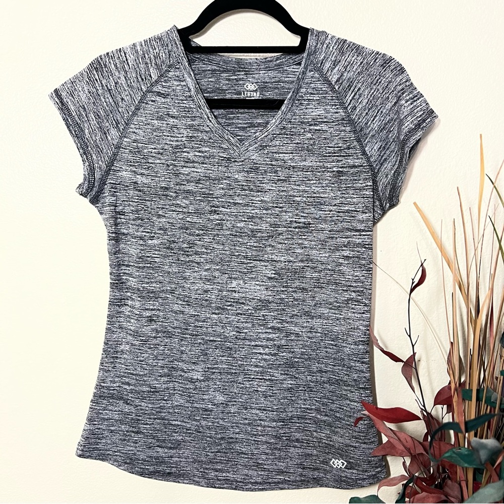 LEG3ND black and gray workout shirt